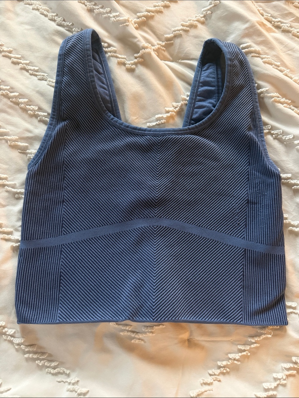 Target Navy Blue Ribbed Crop Tank Top